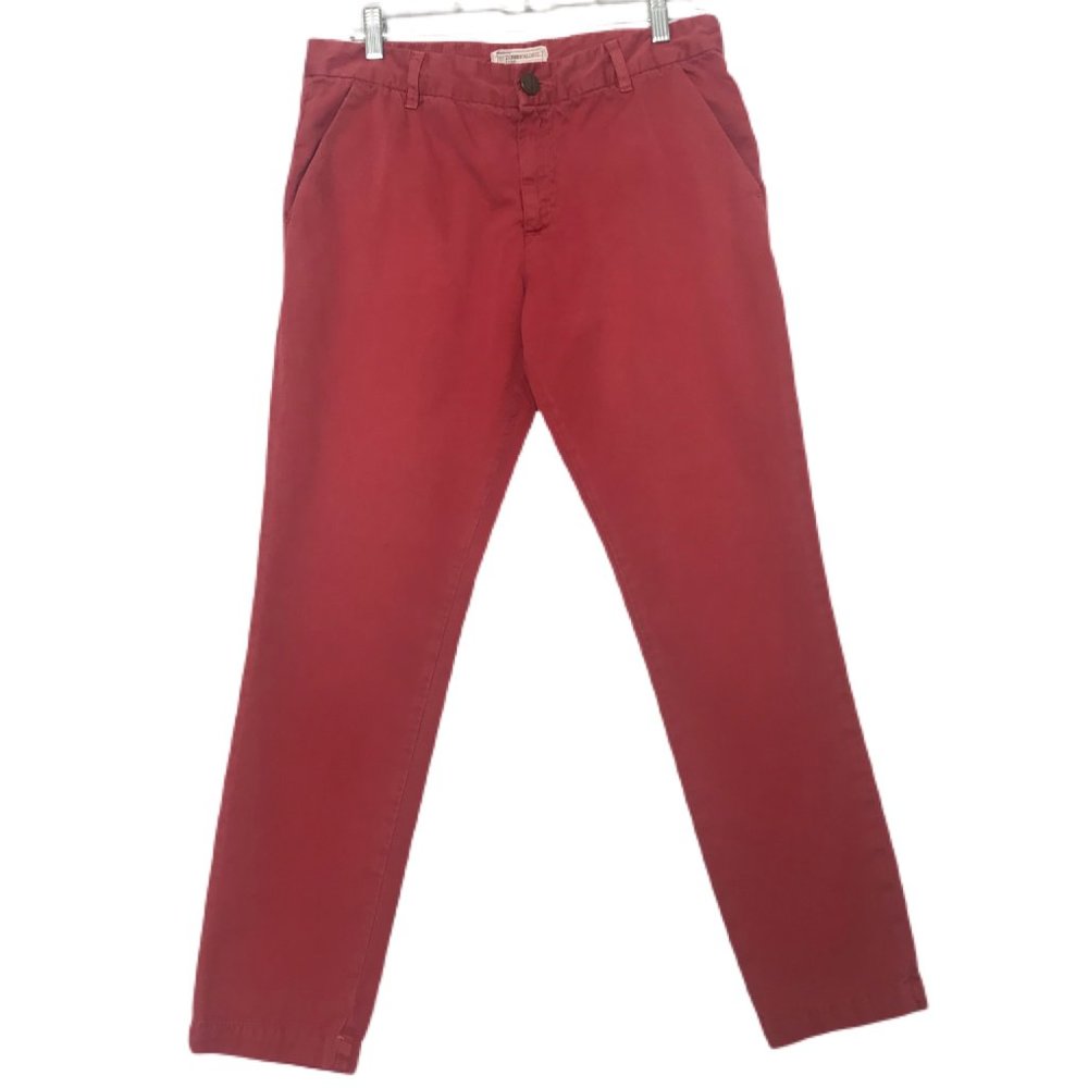 Current/Elliot Women’s Red Cotton Ankle Length Pants - Size 28